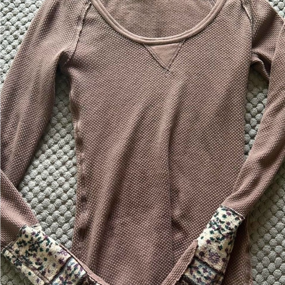 Free people thermal cuff long sleeve